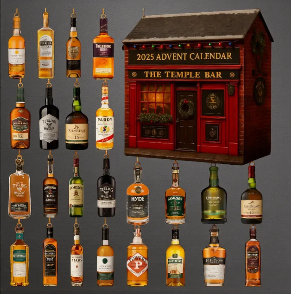 Dekoracyjny kalendarz adwentowy whisky 2026 24 miniatury 2D - Image 6