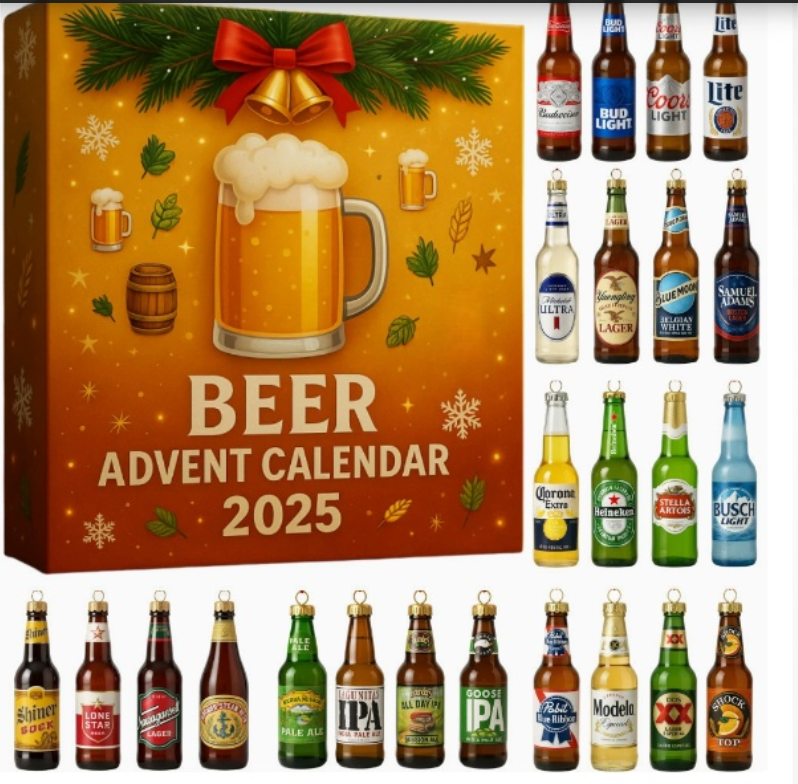 Dekoracyjny kalendarz adwentowy whisky 2026 24 miniatury 2D - Image 9
