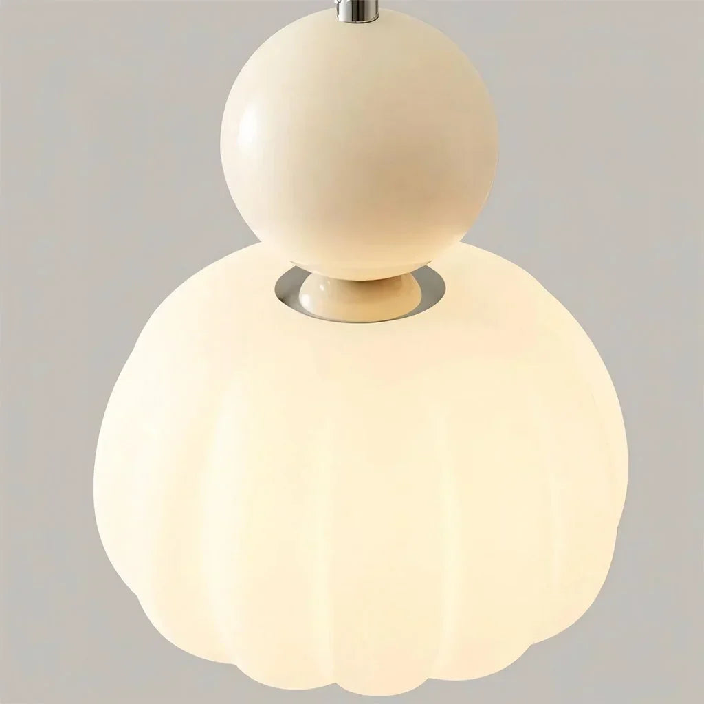 Elegancka Lampa Wisząca w Stylu Art Deco Kremowy Klosz Sufitowy - Image 22