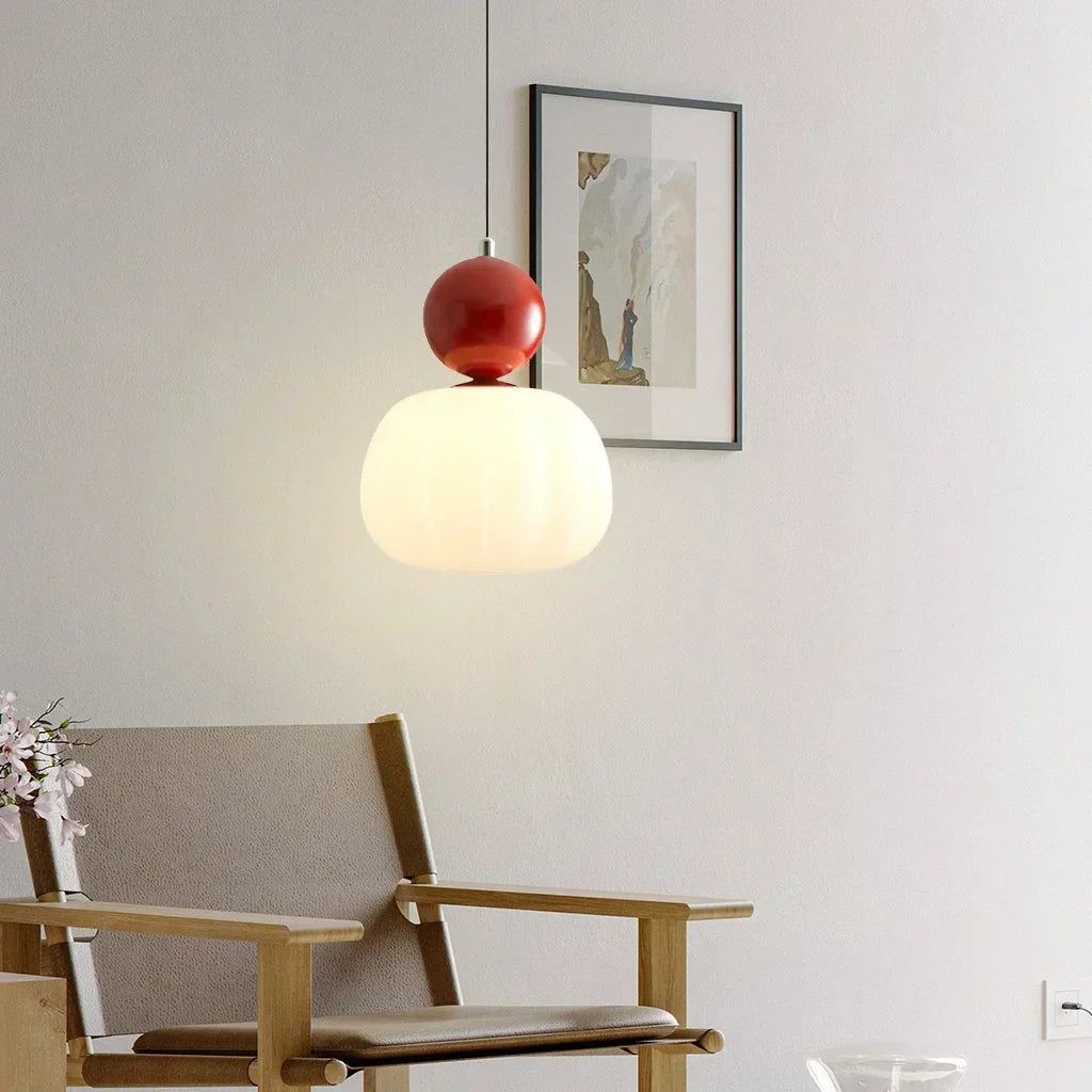 Elegancka Lampa Wisząca w Stylu Art Deco Kremowy Klosz Sufitowy - Image 12
