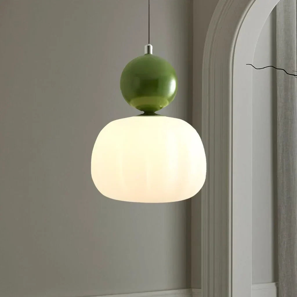 Elegancka Lampa Wisząca w Stylu Art Deco Kremowy Klosz Sufitowy - Image 7