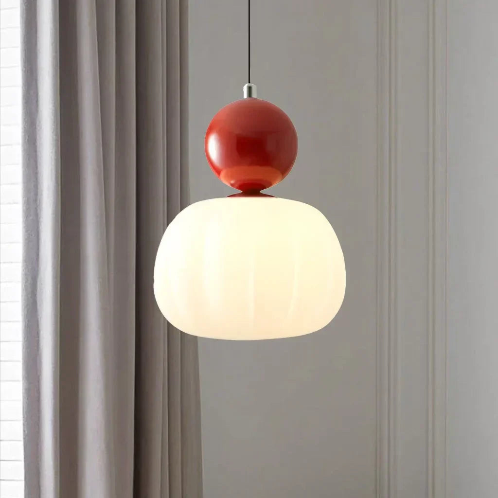 Elegancka Lampa Wisząca w Stylu Art Deco Kremowy Klosz Sufitowy - Image 9