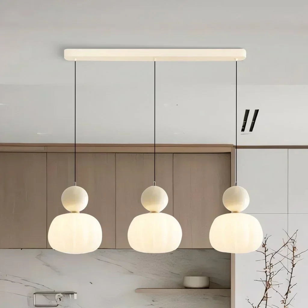 Elegancka Lampa Wisząca w Stylu Art Deco Kremowy Klosz Sufitowy - Image 14