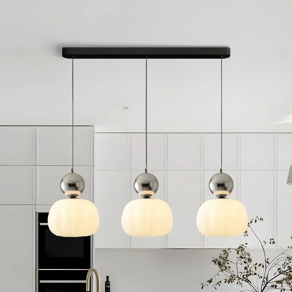 Elegancka Lampa Wisząca w Stylu Art Deco Kremowy Klosz Sufitowy - Image 20
