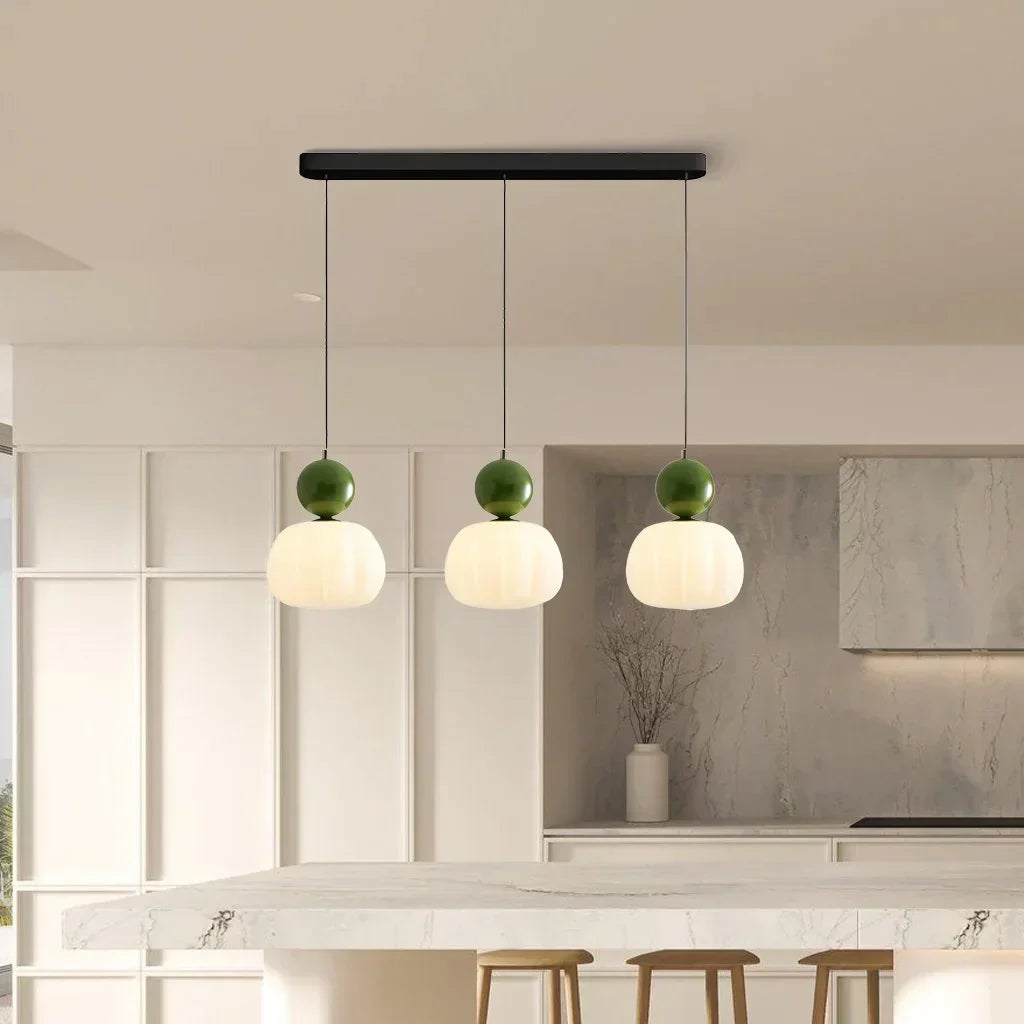 Elegancka Lampa Wisząca w Stylu Art Deco Kremowy Klosz Sufitowy - Image 16