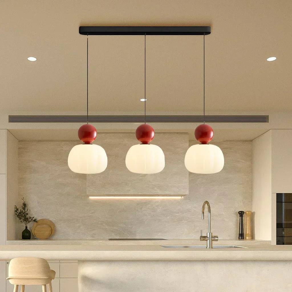 Elegancka Lampa Wisząca w Stylu Art Deco Kremowy Klosz Sufitowy - Image 19