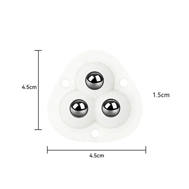 4 sztuki stalowe kółka samoprzylepne do mebli obrotowe 360 - Image 4