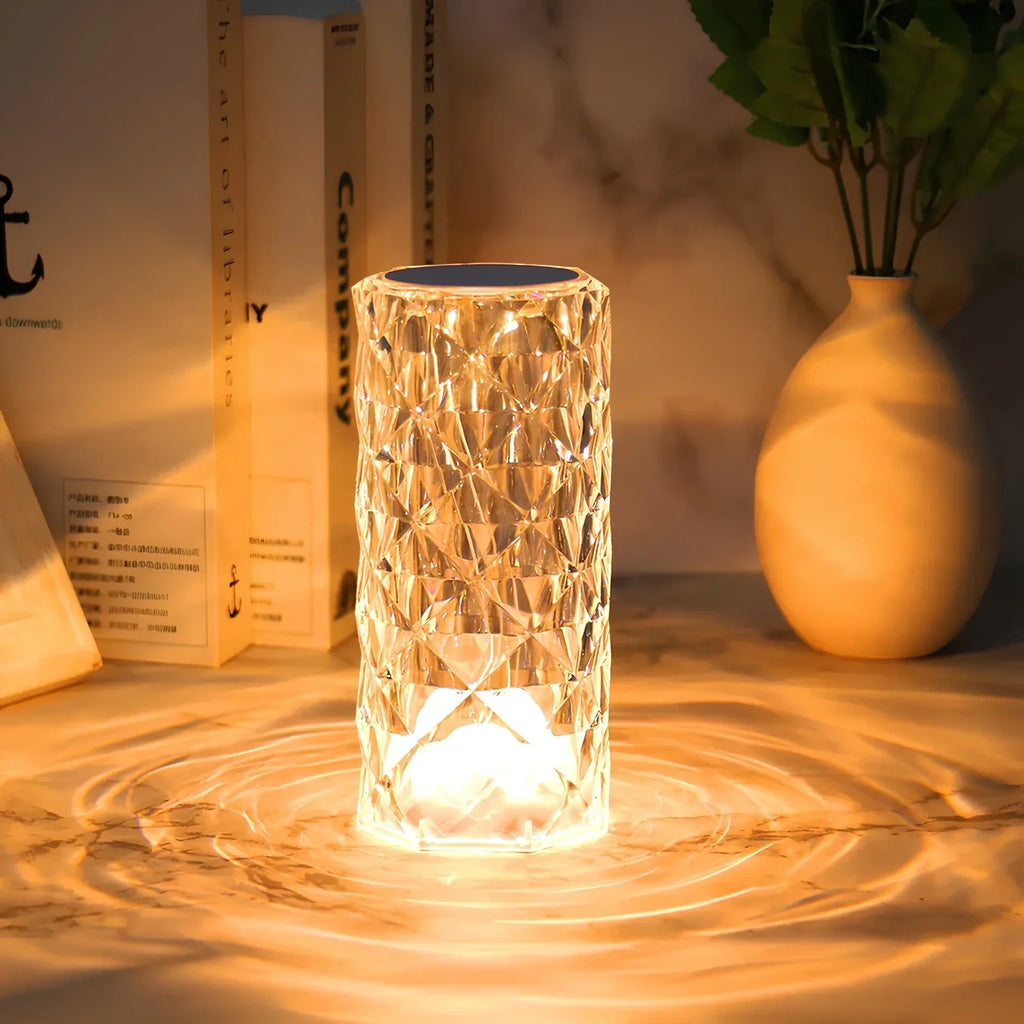 Elegancka lampa stołowa Crystal Touch - Image 2