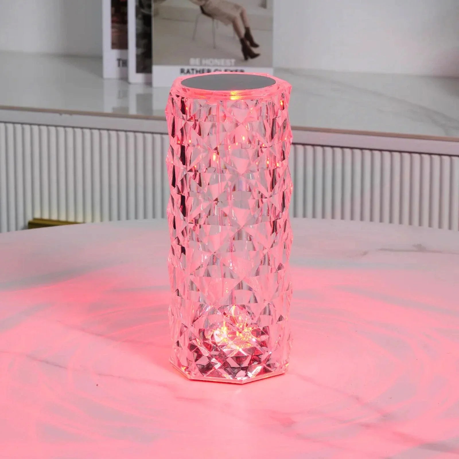 Elegancka lampa stołowa Crystal Touch - Image 12