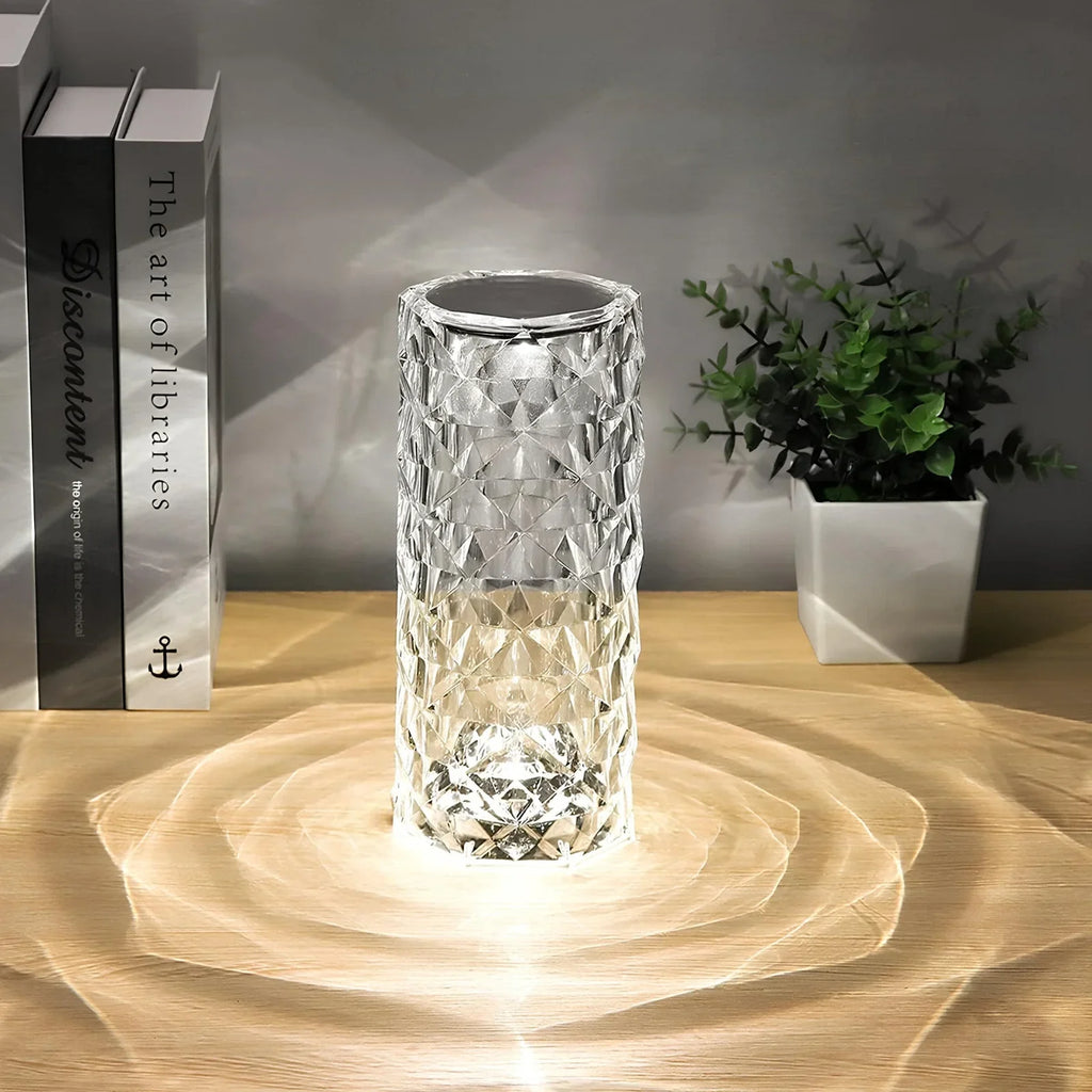 Elegancka lampa stołowa Crystal Touch - Image 7