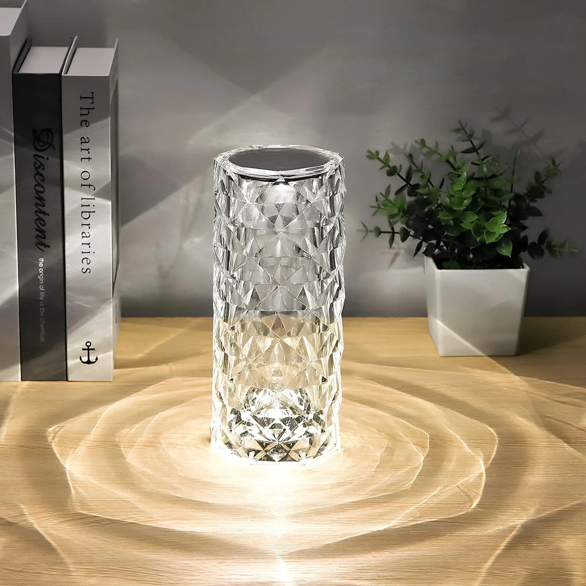 Elegancka lampa stołowa Crystal Touch - Image 7