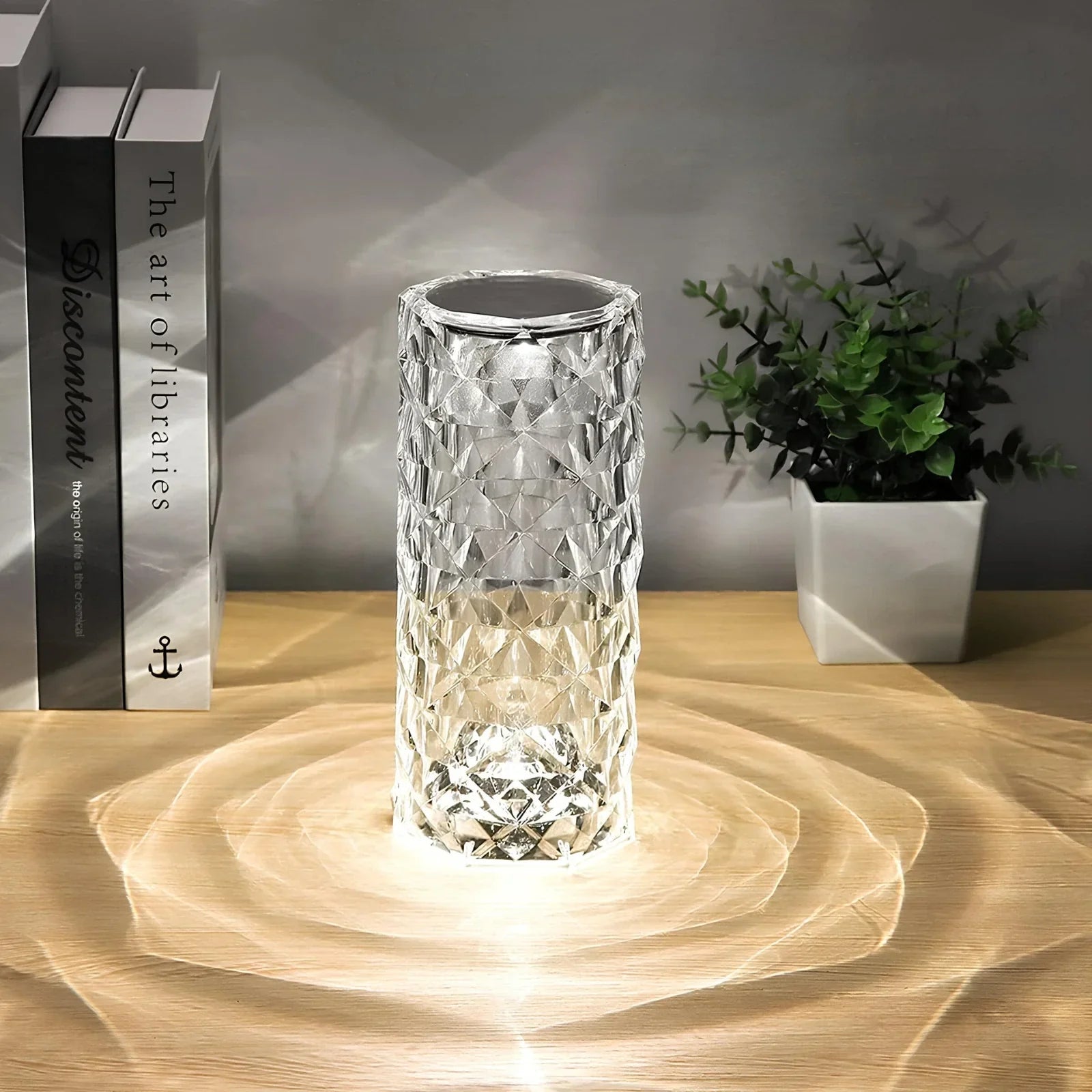 Elegancka lampa stołowa Crystal Touch - Image 7