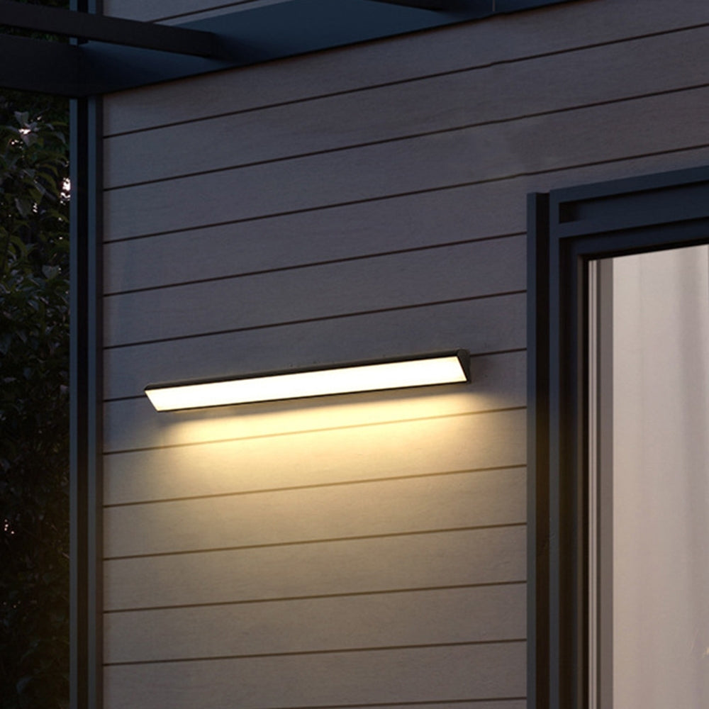 Nowoczesny kinkiet zewnętrzny LED czarny liniowy – lampa ścienna na elewację - Image 3