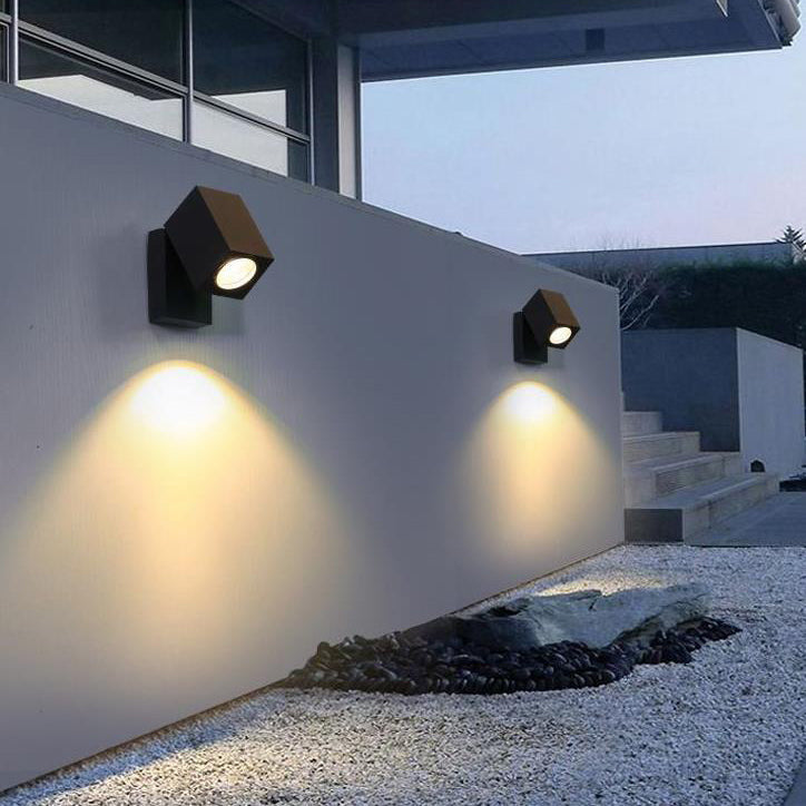 Nowoczesny kinkiet zewnętrzny LED z regulowanym reflektorem – oświetlenie ścienne Pozrey - Image 5