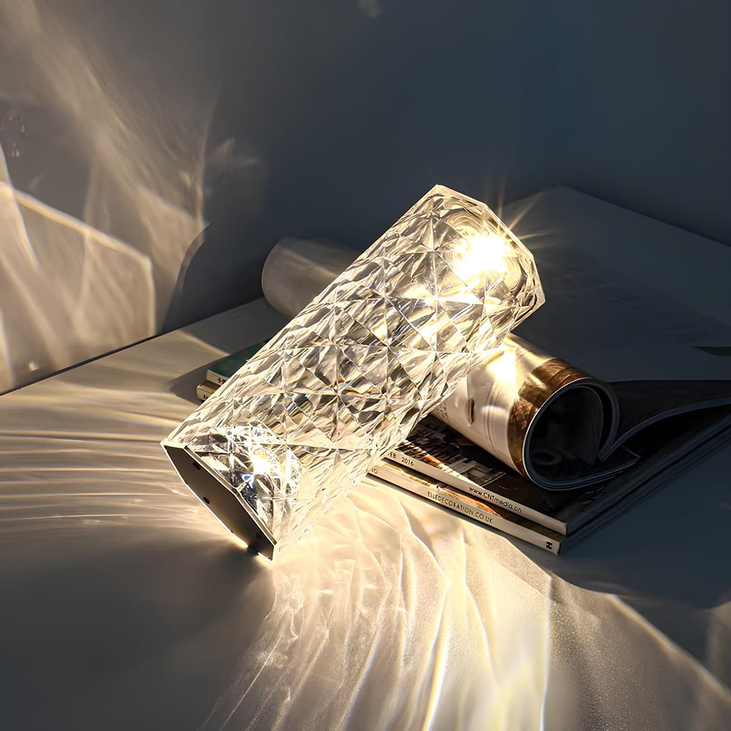 Elegancka lampa stołowa Crystal Touch - Image 3