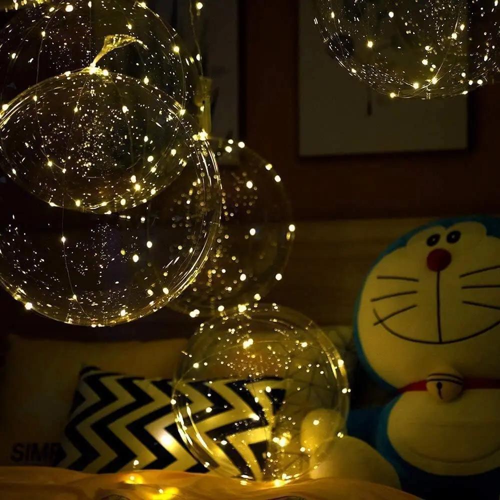 10 sztuk przezroczyste balony LED 45 cm wielokrotnego użytku - Image 3