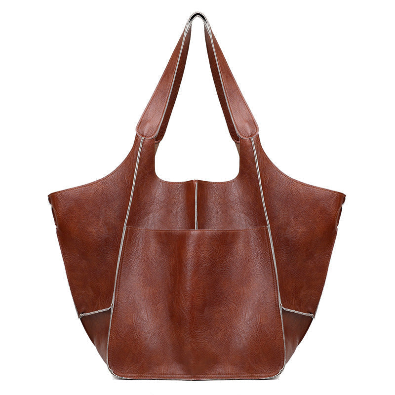 Modna torba skórzana damska – duża vintage shopper na co dzień - Image 12