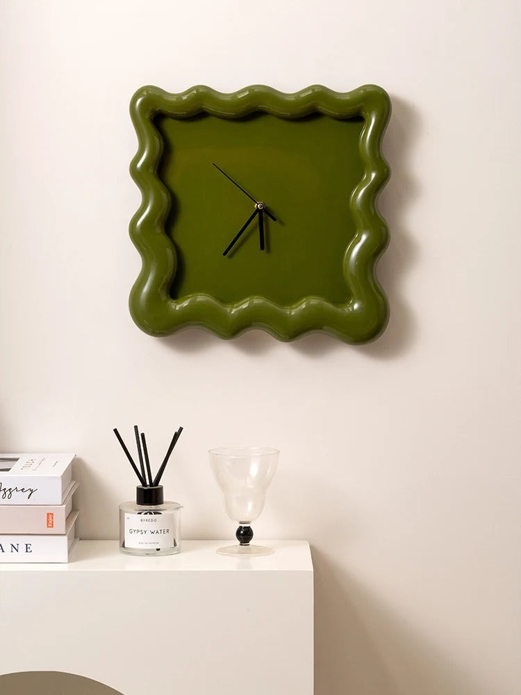 Współczesny Smukły Minimalistyczny Okrągły Zegar Ścienny - Image 2