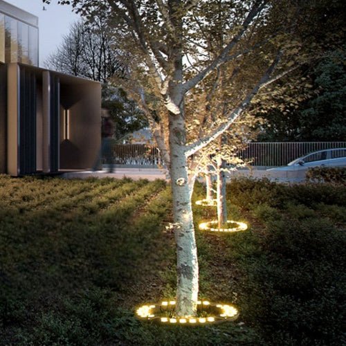 Lampa ogrodowa LED do oświetlenia drzew – aluminium i szkło, ciepłe światło zewnętrzne - Image 2
