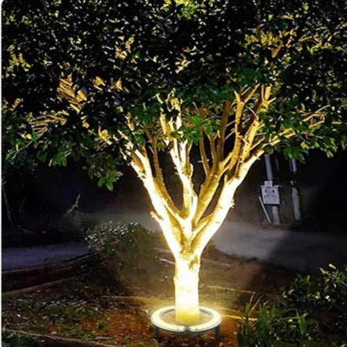 Lampa ogrodowa LED do oświetlenia drzew – aluminium i szkło, ciepłe światło zewnętrzne - Image 4
