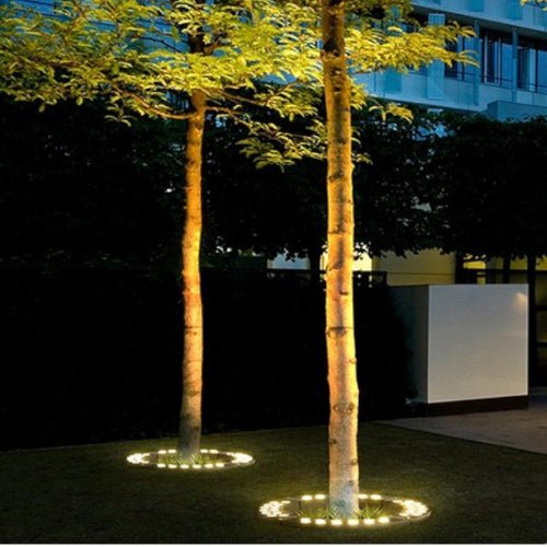 Lampa ogrodowa LED do oświetlenia drzew – aluminium i szkło, ciepłe światło zewnętrzne - Image 3