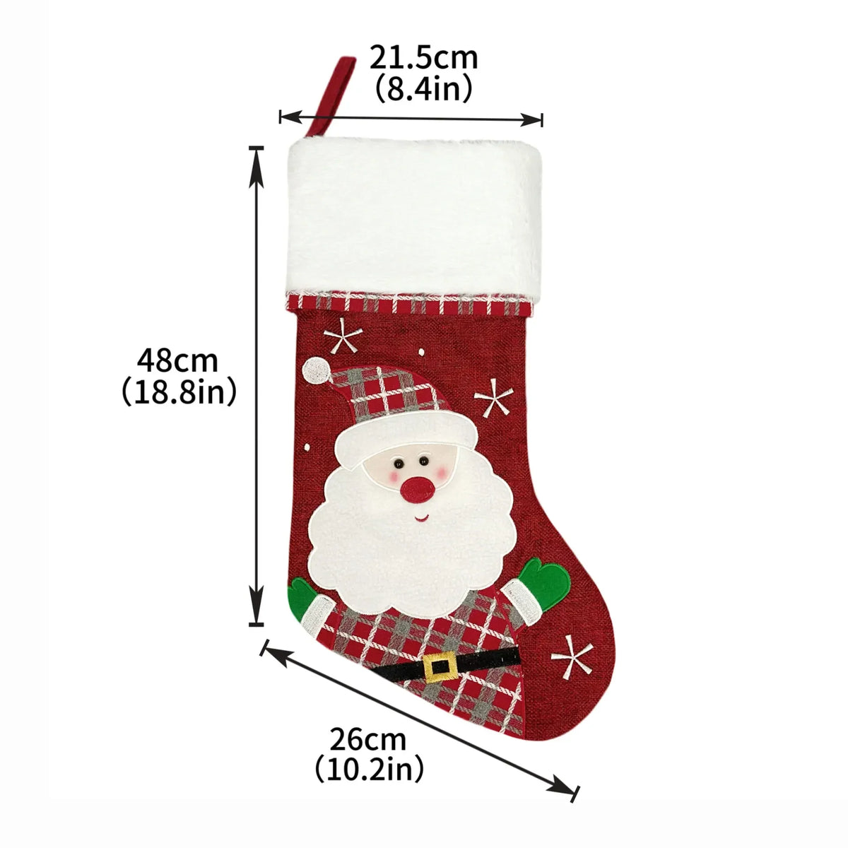 Zestaw 2 skarpet świątecznych pluszowy mankiet - Image 14
