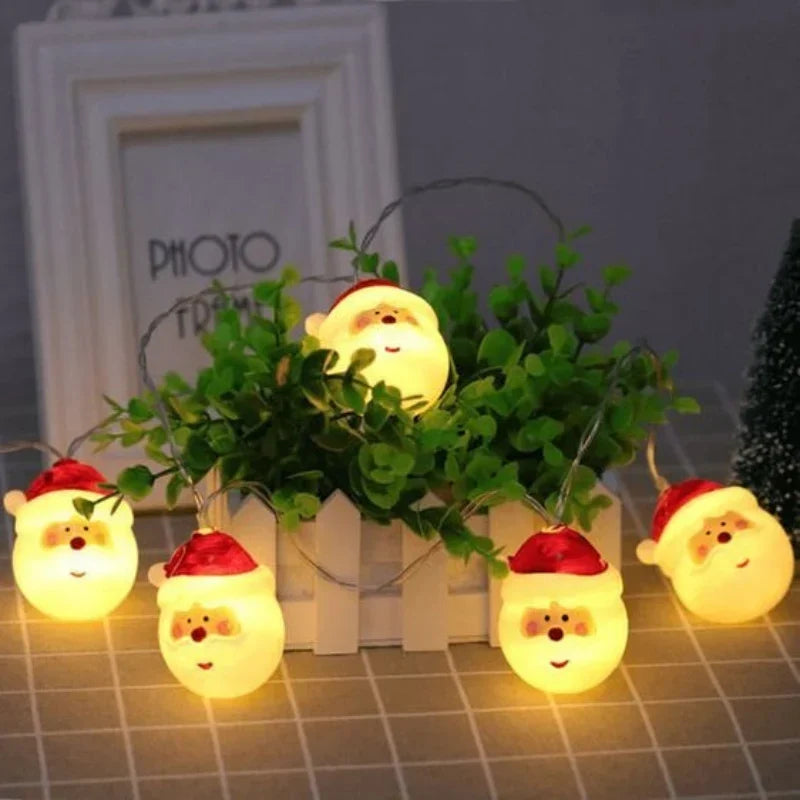 20 LED Mikołaje lampki choinkowe na baterie - Image 2