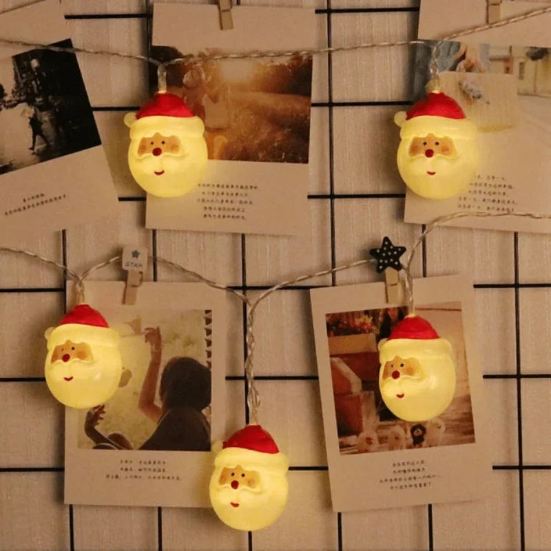 20 LED Mikołaje lampki choinkowe na baterie - Image 4