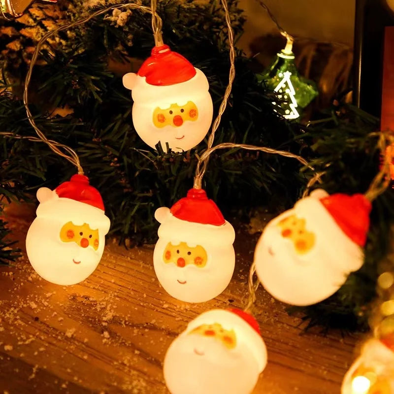 20 LED Mikołaje lampki choinkowe na baterie - Image 9