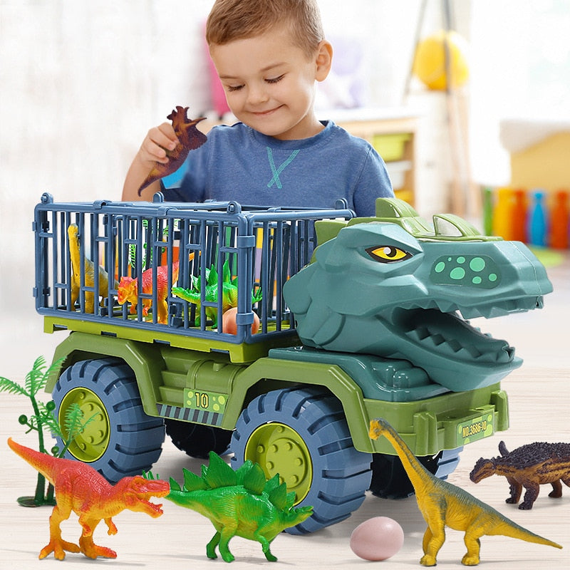 Interaktywny Zestaw Ciężarówka z Dinozaurami dla Dzieci