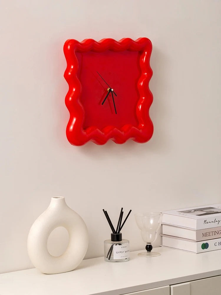 Współczesny Smukły Minimalistyczny Okrągły Zegar Ścienny - Image 3