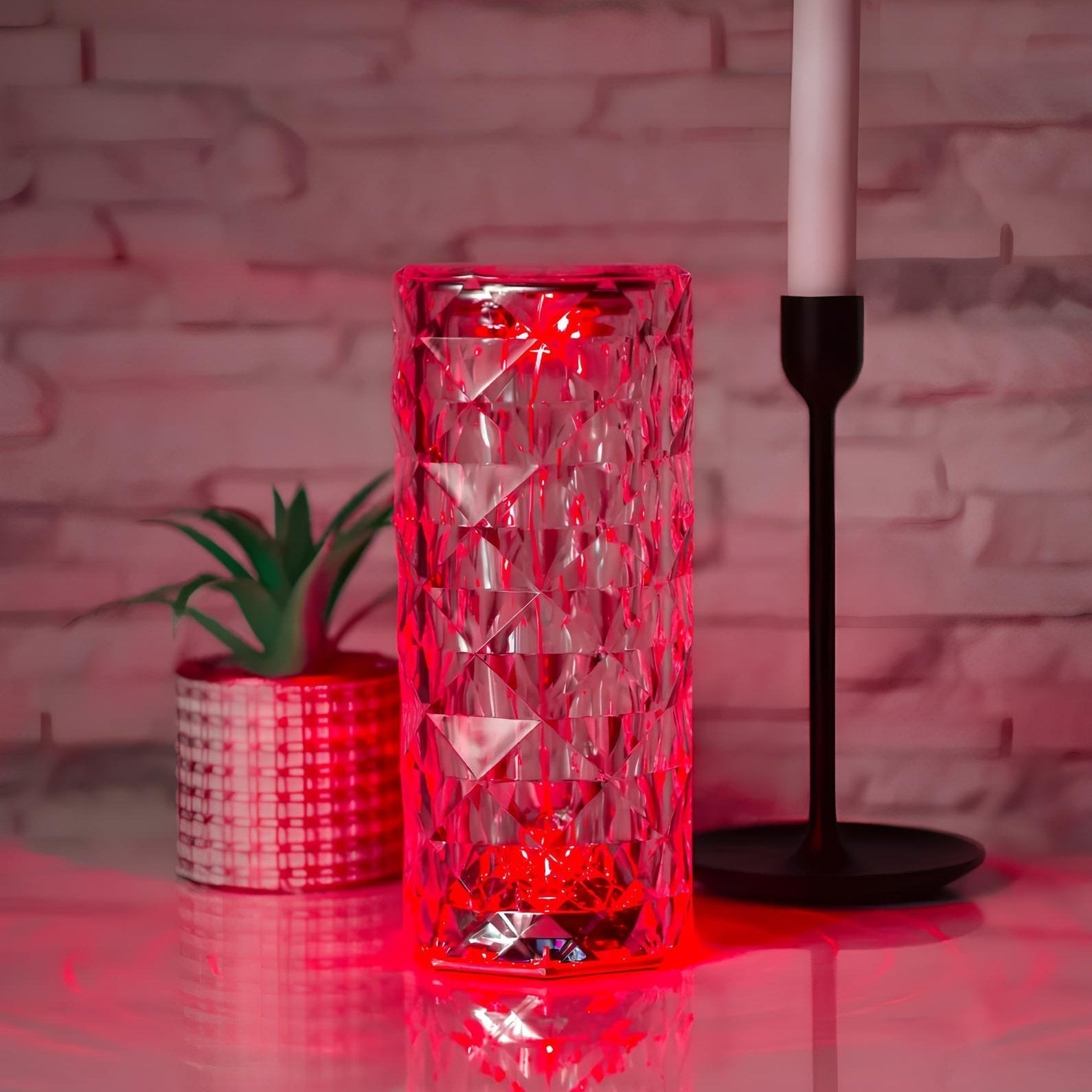Elegancka lampa stołowa Crystal Touch - Image 11
