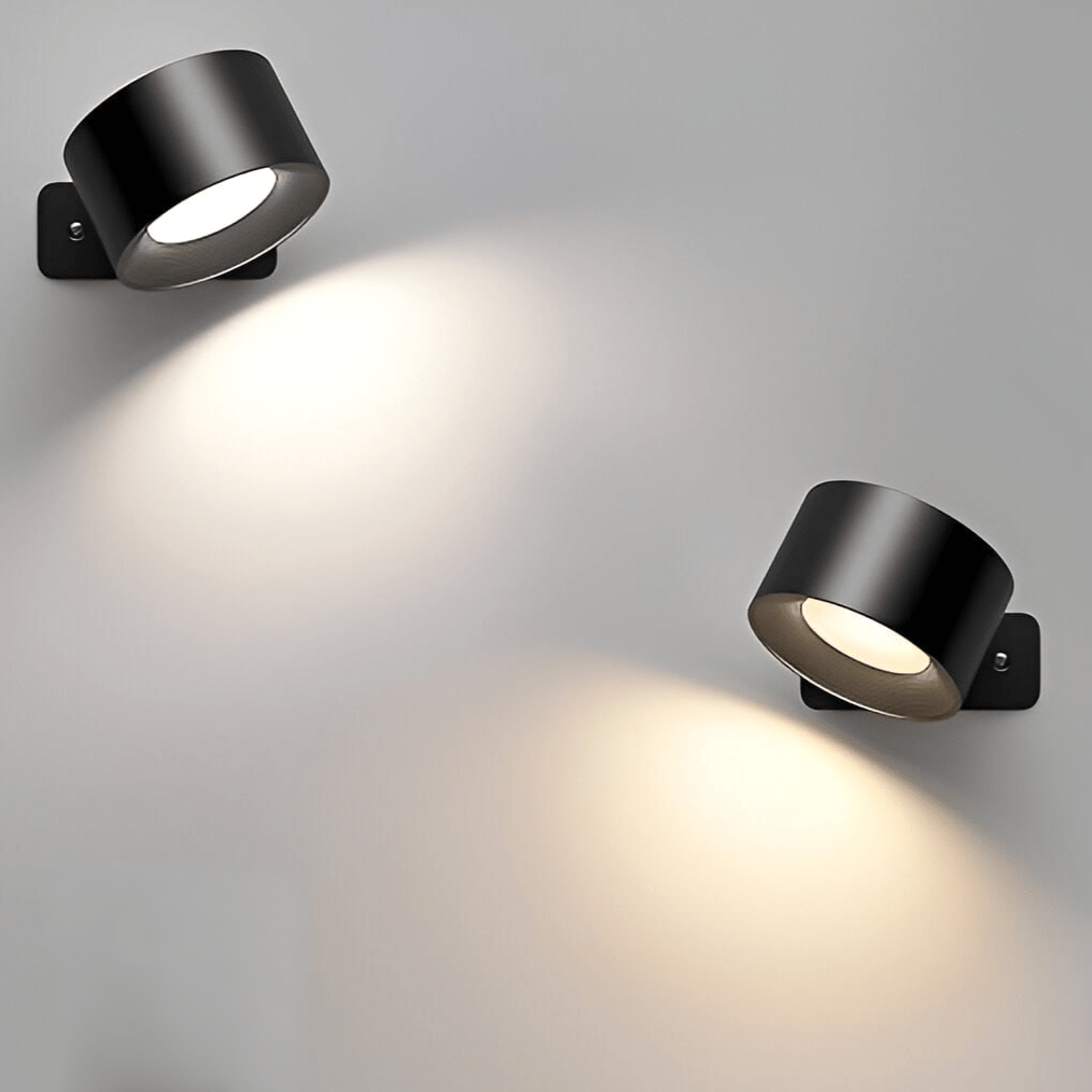 Bezprzewodowa lampa ścienna LED z obrotem 360° i regulacją jasności – oświetlenie wnętrz - Image 2