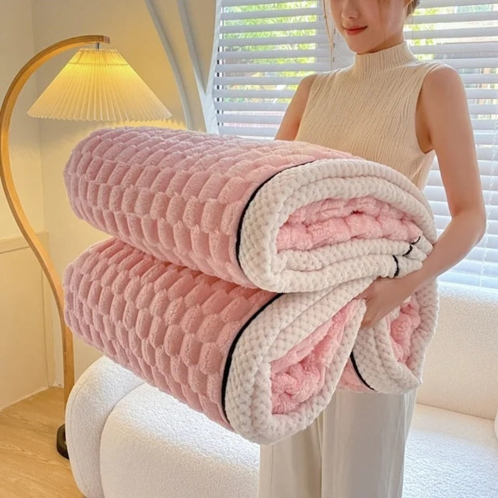 Przytulny Ciepły Pluszowy Cloud Cuddle Koc - Image 15