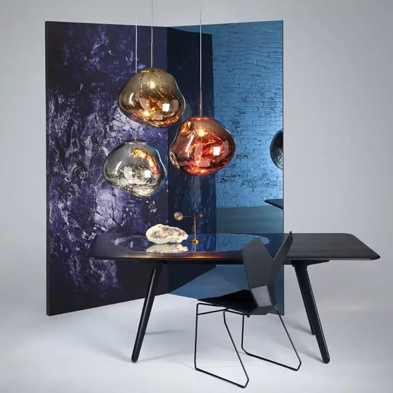 Lampa wisząca z efektem stopionego szkła – nowoczesna artystyczna - Image 11