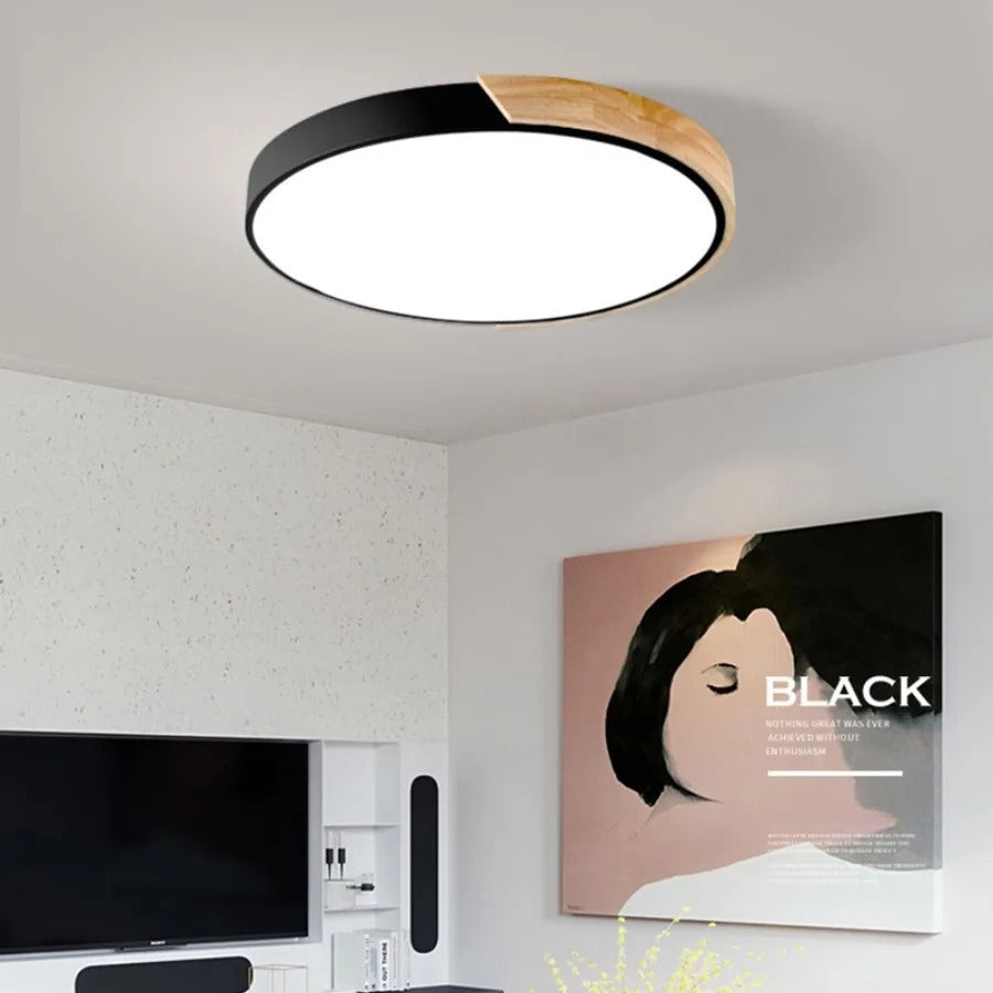 Skandynawska okrągła lampa sufitowa LED - Image 2