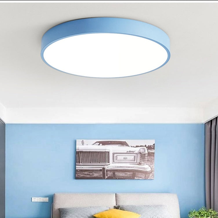 Skandynawska okrągła lampa sufitowa LED - Image 4