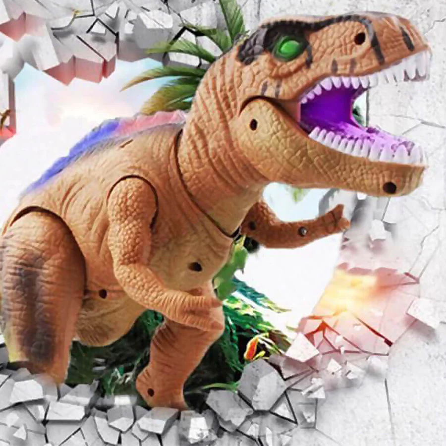 Realistyczny Dinozaur z Rykami i LED-Światłem - Image 3