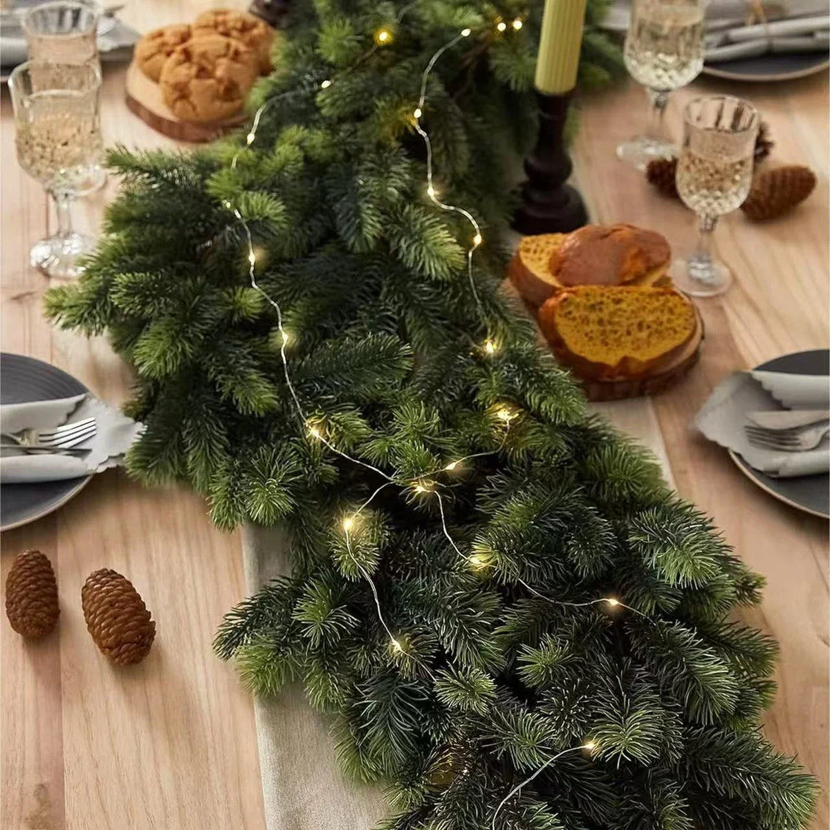 Girlanda świąteczna 50 lampek LED na baterie - Image 6