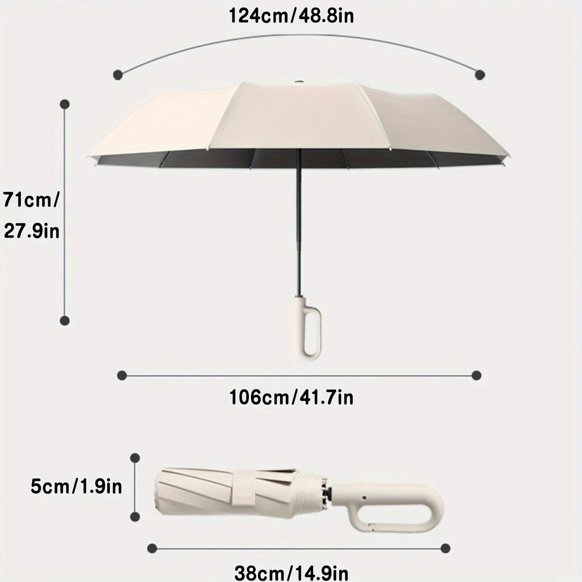 Parasol wiatroodporny składany ochrona UV - Image 7