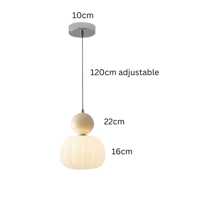 Elegancka Lampa Wisząca w Stylu Art Deco Kremowy Klosz Sufitowy - Image 25