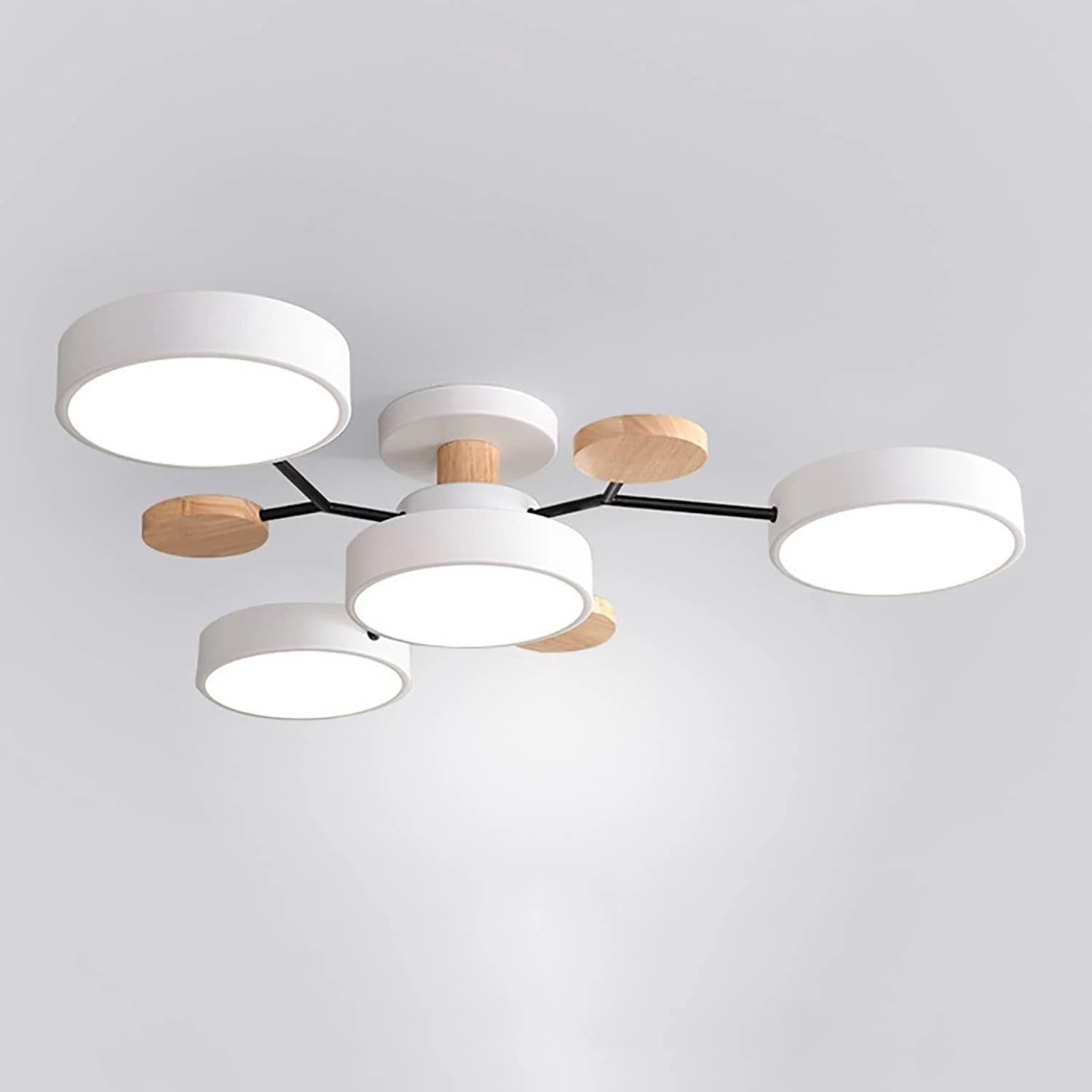 Lampa sufitowa LED półnatynkowa – okrągły plafon wielopunktowy z regulacją barwy światła - Image 12