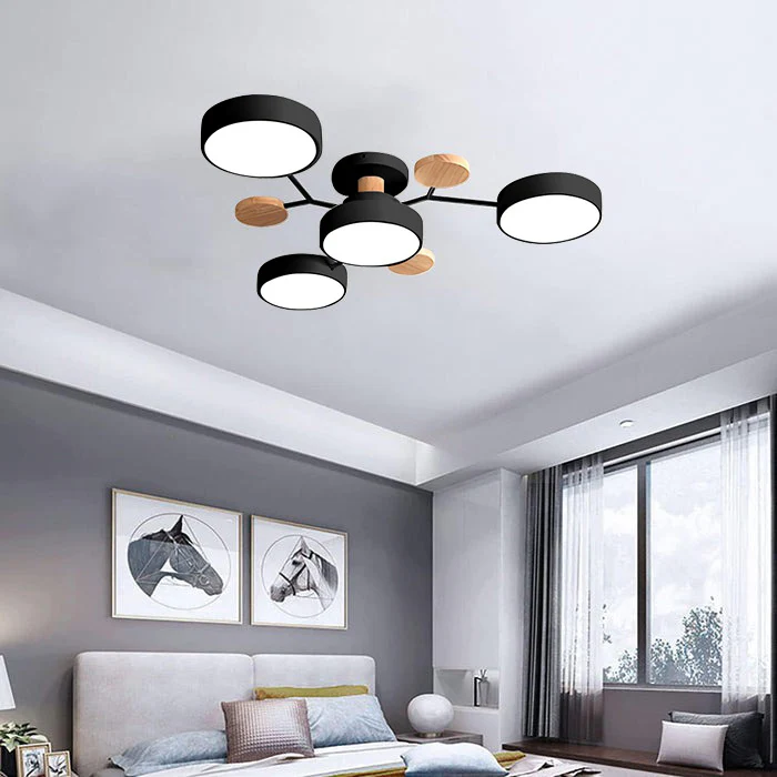 Lampa sufitowa LED półnatynkowa – okrągły plafon wielopunktowy z regulacją barwy światła - Image 17