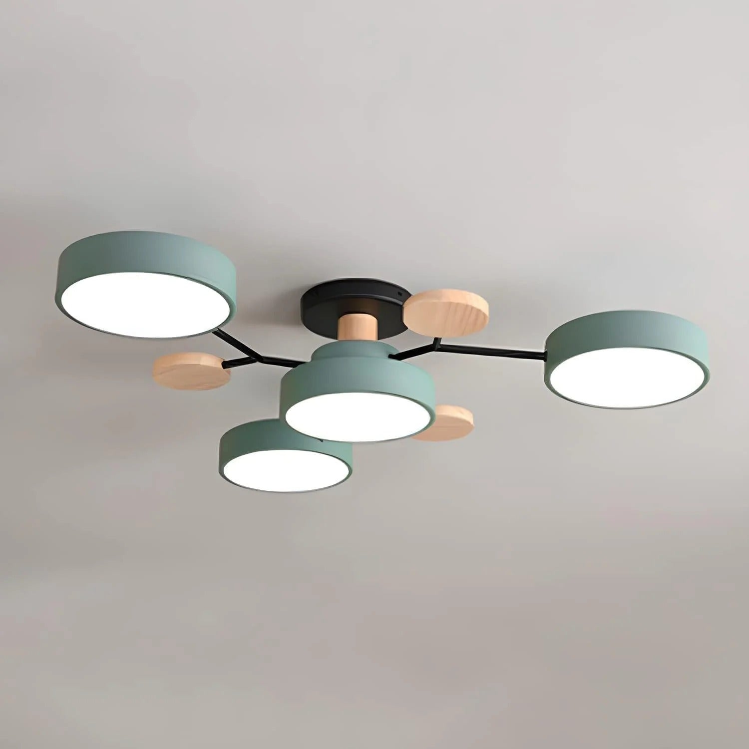 Lampa sufitowa LED półnatynkowa – okrągły plafon wielopunktowy z regulacją barwy światła - Image 18