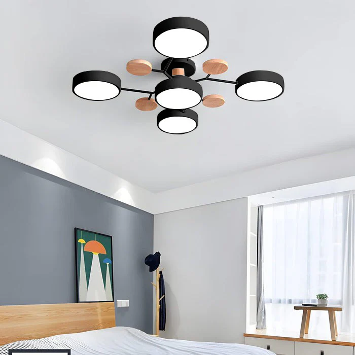 Lampa sufitowa LED półnatynkowa – okrągły plafon wielopunktowy z regulacją barwy światła - Image 23