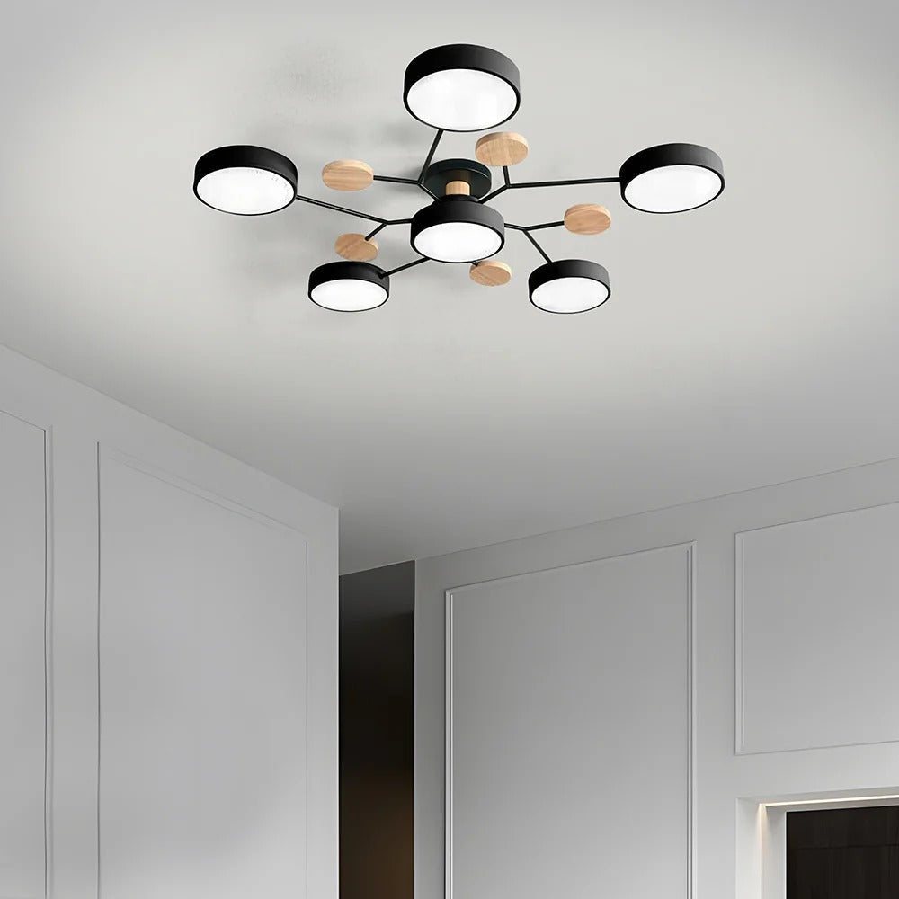 Lampa sufitowa LED półnatynkowa – okrągły plafon wielopunktowy z regulacją barwy światła - Image 28