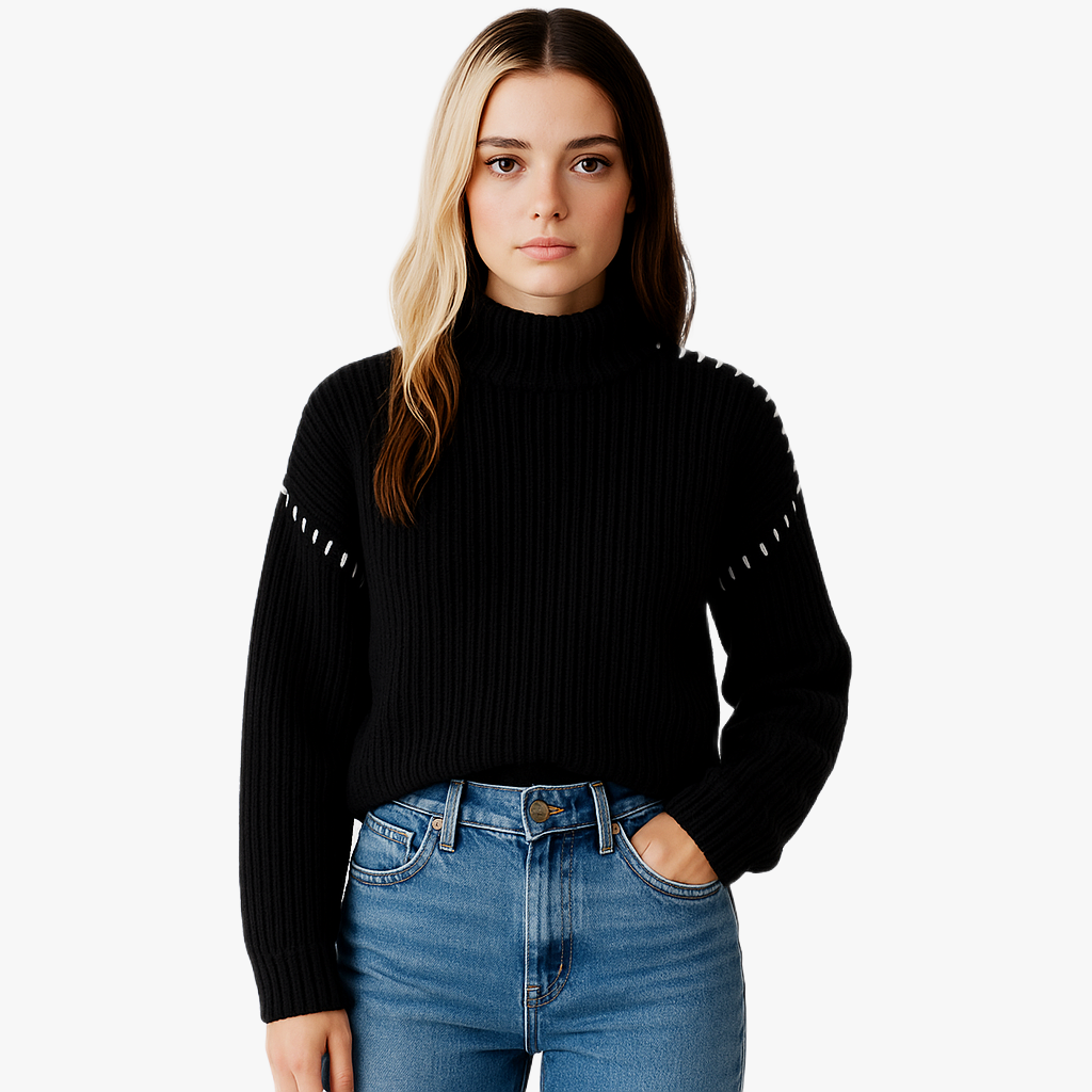 Stylowy sweter oversize z dzianiny