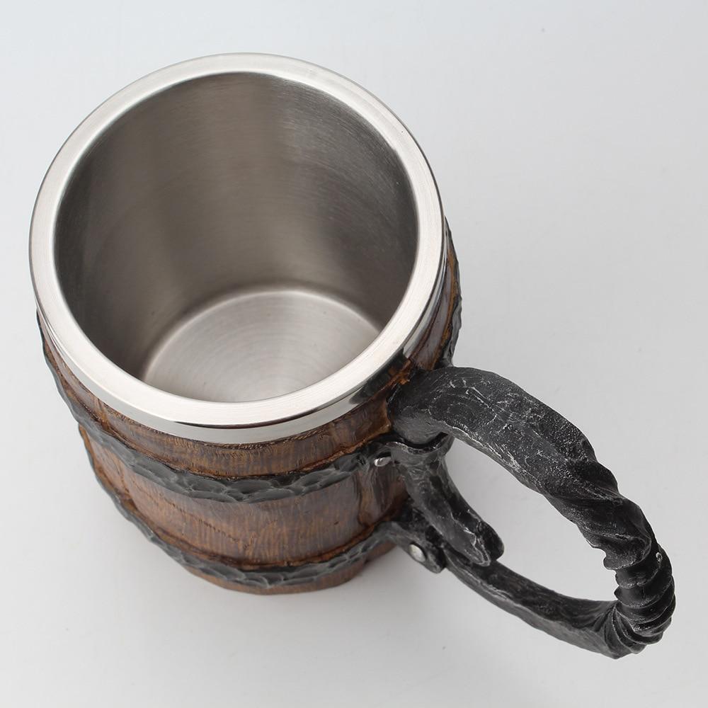 Rustykalny Wiking Nordycki Podwójny Kufel - Image 4